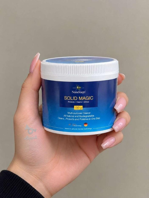 پودر پاک کننده سالید مجیک نانوسان آلمان | مناسب سینک، سطوح، ظروف مسی و استیل | 150 گرم